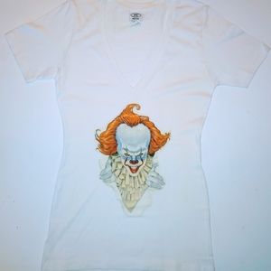 Women V Neck Pennywise T Shirt